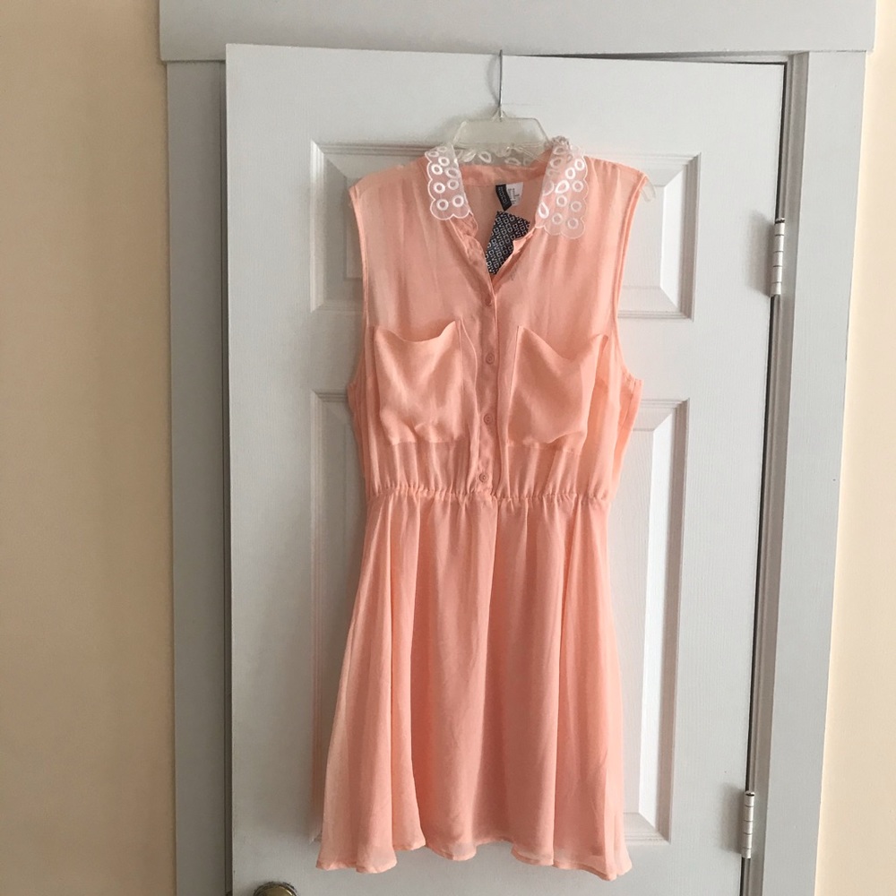 NWT H&M Sleeveless Chiffon Dress - Picture 4 of 5